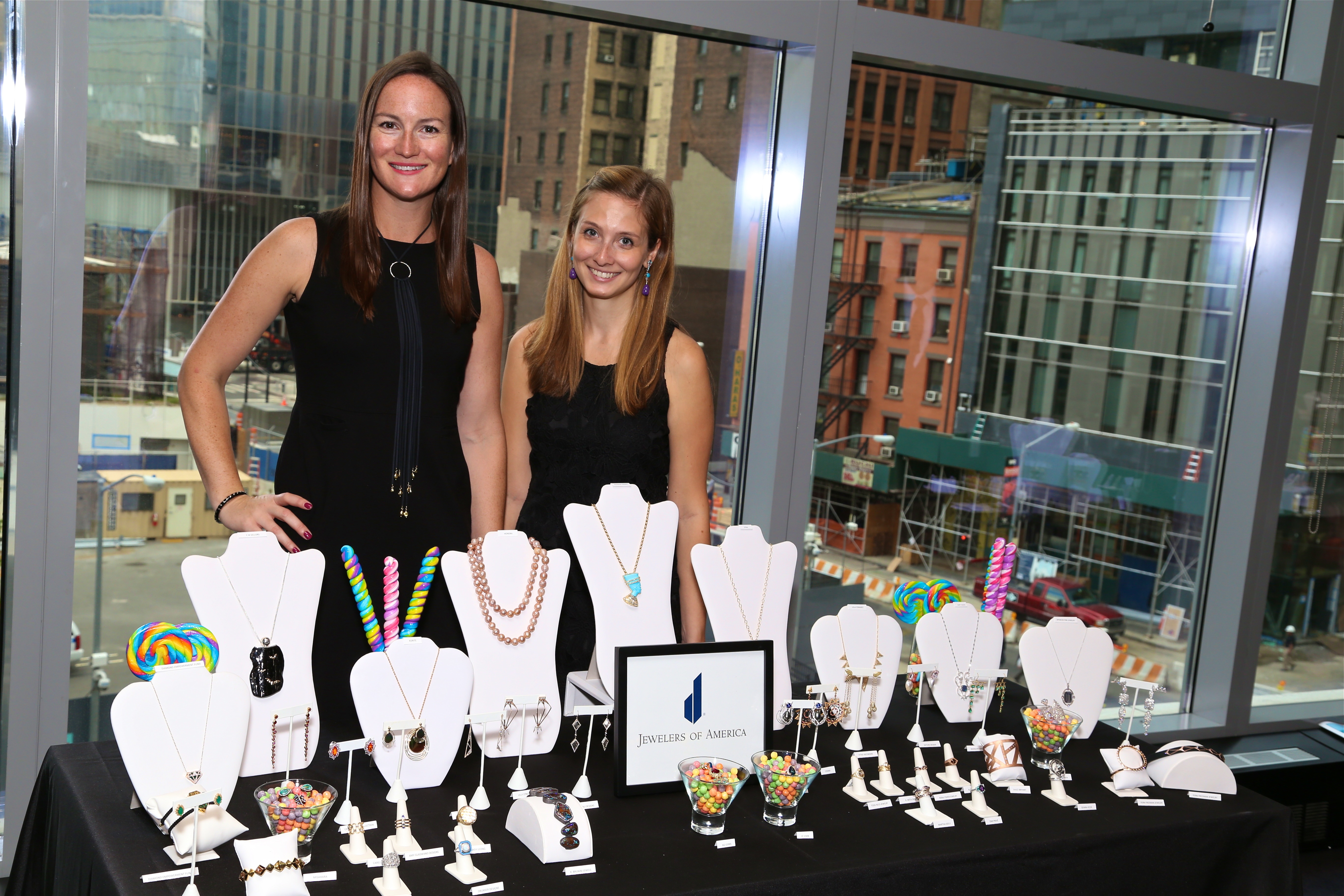 Amanda Gizzi and Lauren Kalma of Jewelers of America with 2016 Editor Preview Collection