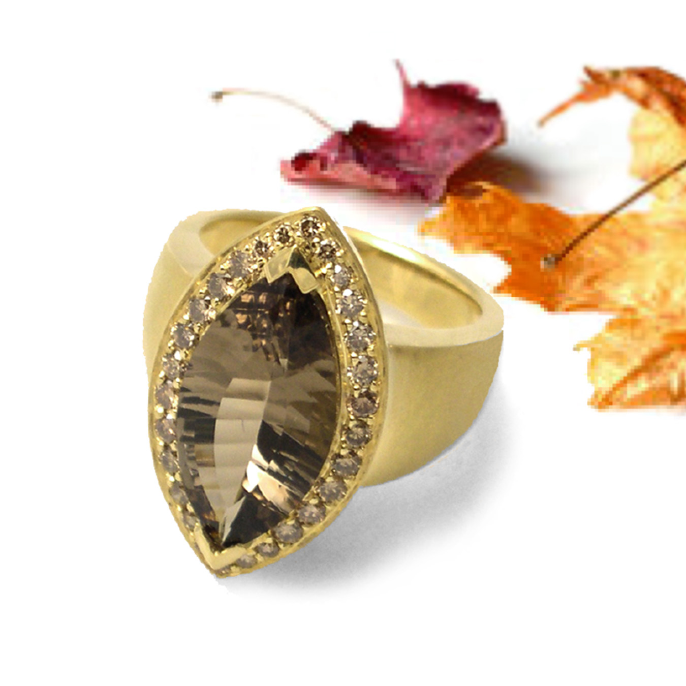 Smoky Quartz Ring from K.Mita | Colors for Thanksgiving